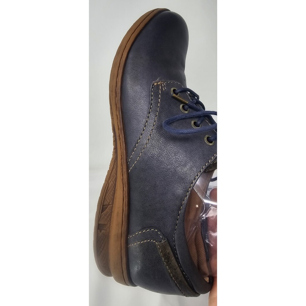 Comfortiva Fielding Oxford Navy Smooth Leather Women's Size 10W - Picture 4 of 11